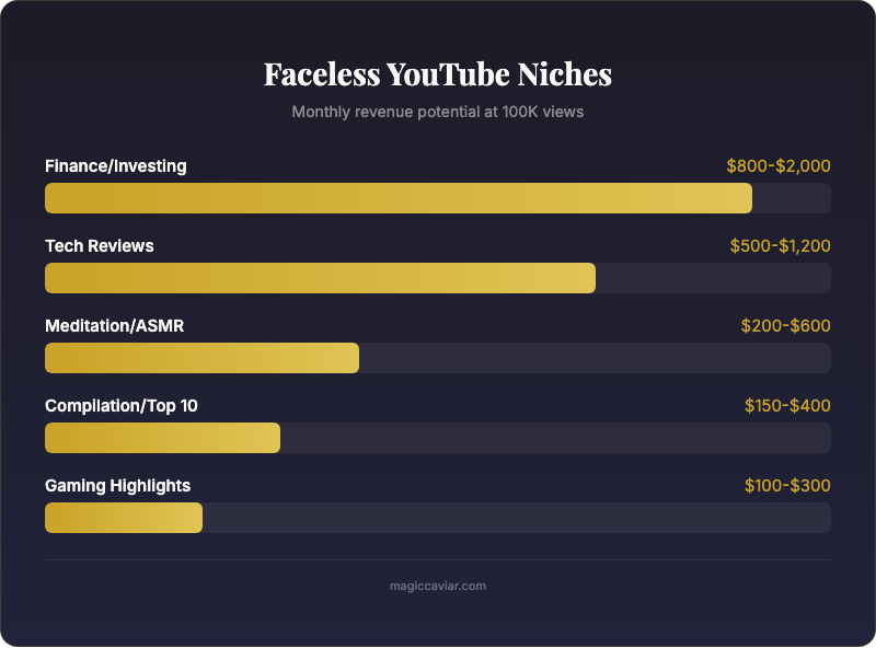 Infographic: Faceless Youtube Channel Guide